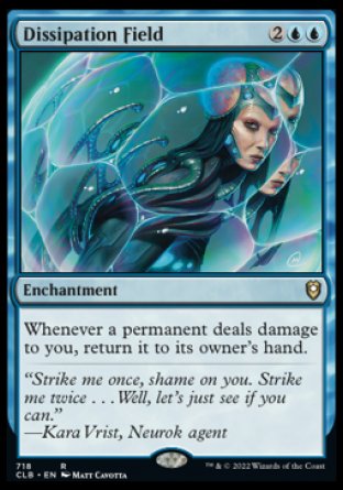 (718) Magic The Gathering Commander Legends: Battle for Baldur's Gate: Extras Single: Dissipation Field  Rare