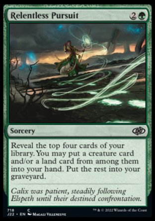 (718) Magic The Gathering Jumpstart 2022 Single: Relentless Pursuit  Common