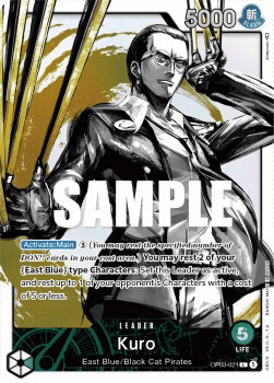(021) One Piece TCG OP03: Pillars of Strength Single: Kuro (OP03-021) (V.2)  Alternate Art