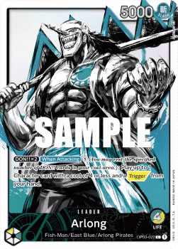 (022) One Piece TCG OP03: Pillars of Strength Single: Arlong (OP03-022) (V.2)  Alternate Art