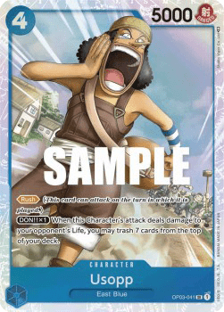 (041) One Piece TCG OP03: Pillars of Strength Single: Usopp (OP03-041) (V.1)  Super Rare