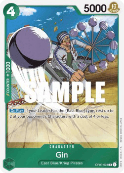 (024) One Piece TCG OP03: Pillars of Strength Single: Gin (OP03-024) (V.1)  Rare
