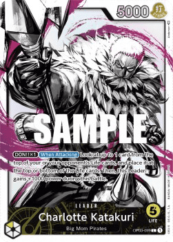 (099) One Piece TCG OP03: Pillars of Strength Single: Charlotte Katakuri (OP03-099) (V.2)  Alternate Art