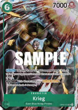 (025) One Piece TCG OP03: Pillars of Strength Single: Krieg (OP03-025) (V.2)  Alternate Art