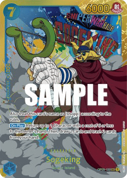 (122) One Piece TCG OP03: Pillars of Strength Single: Sogeking (OP03-122) (V.1)  Secret Rare