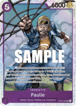 (066) One Piece TCG OP03: Pillars of Strength Single: Paulie (OP03-066) (V.1)  Super Rare