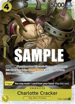 (108) One Piece TCG OP03: Pillars of Strength Single: Charlotte Cracker (OP03-108) (V.1)  Super Rare