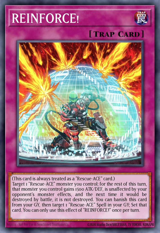 (354) YuGiOh TCG MP24: 25th Anniversary Tin: Dueling Mirrors Single: REINFORCE!  Common