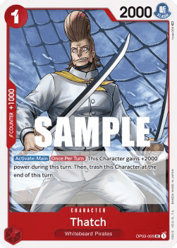 (005) One Piece TCG OP03: Pillars of Strength Single: Thatch (OP03-005)  Uncommon