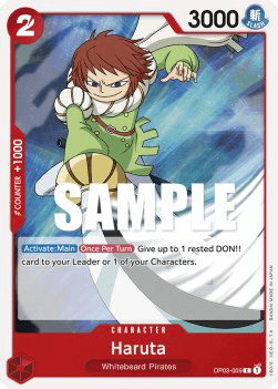 (009) One Piece TCG OP03: Pillars of Strength Single: Haruta (OP03-009)  Common