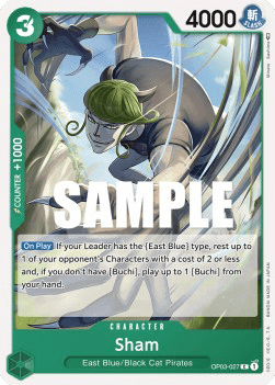 (027) One Piece TCG OP03: Pillars of Strength Single: Sham (OP03-027)  Common