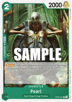(031) One Piece TCG OP03: Pillars of Strength Single: Pearl (OP03-031)  Common