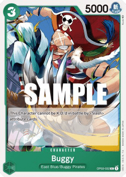 (032) One Piece TCG OP03: Pillars of Strength Single: Buggy (OP03-032)  Common