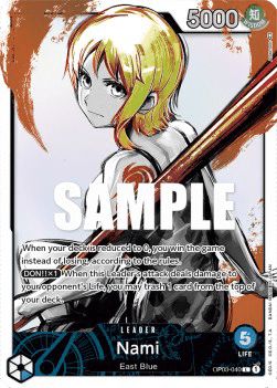 (040) One Piece TCG OP03: Pillars of Strength Single: Nami (OP03-040) (V.2)  Alternate Art