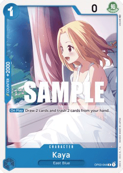 (044) One Piece TCG OP03: Pillars of Strength Single: Kaya (OP03-044)  Rare