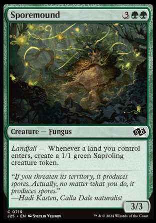 (719) Magic The Gathering Foundations Jumpstart Single: Sporemound  Common
