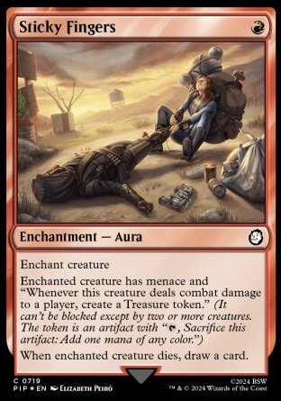 (719) Magic The Gathering Universes Beyond: Fallout: Extras Single: Sticky Fingers  Common