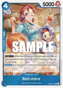 (051) One Piece TCG OP03: Pillars of Strength Single: Bell-mère (OP03-051)  Rare