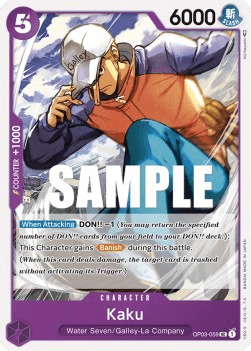 (059) One Piece TCG OP03: Pillars of Strength Single: Kaku (OP03-059)  Uncommon