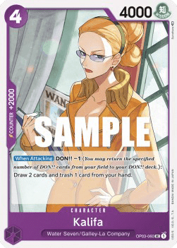 (060) One Piece TCG OP03: Pillars of Strength Single: Kalifa (OP03-060)  Uncommon