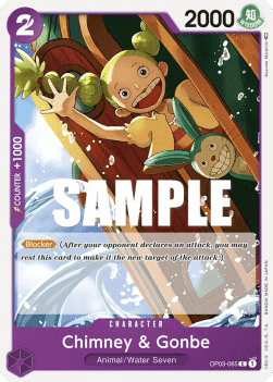 (065) One Piece TCG OP03: Pillars of Strength Single: Chimney & Gonbe (OP03-065)  Common