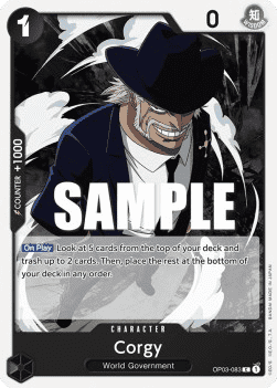 (083) One Piece TCG OP03: Pillars of Strength Single: Corgy (OP03-083)  Common