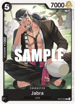 (085) One Piece TCG OP03: Pillars of Strength Single: Jabra (OP03-085)  Common
