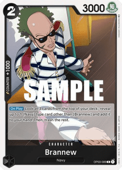 (089) One Piece TCG OP03: Pillars of Strength Single: Brannew (OP03-089)  Rare