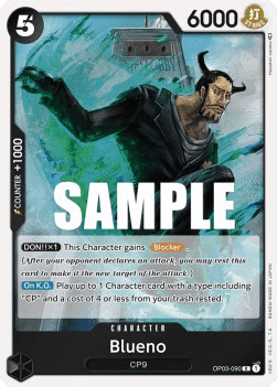 (090) One Piece TCG OP03: Pillars of Strength Single: Blueno (OP03-090)  Rare