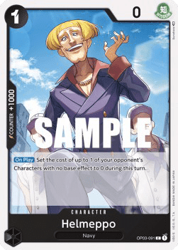 (091) One Piece TCG OP03: Pillars of Strength Single: Helmeppo (OP03-091)  Common