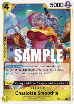 (110) One Piece TCG OP03: Pillars of Strength Single: Charlotte Smoothie (OP03-110)  Rare