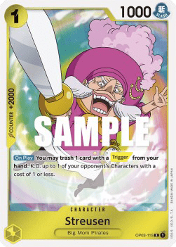 (115) One Piece TCG OP03: Pillars of Strength Single: Streusen (OP03-115)  Rare