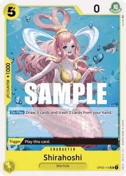 (116) One Piece TCG OP03: Pillars of Strength Single: Shirahoshi (OP03-116)  Uncommon
