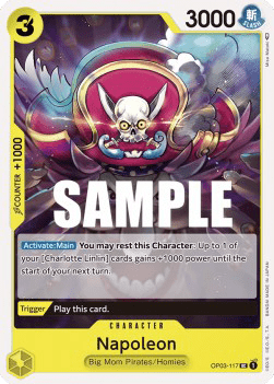 (117) One Piece TCG OP03: Pillars of Strength Single: Napoleon (OP03-117)  Uncommon