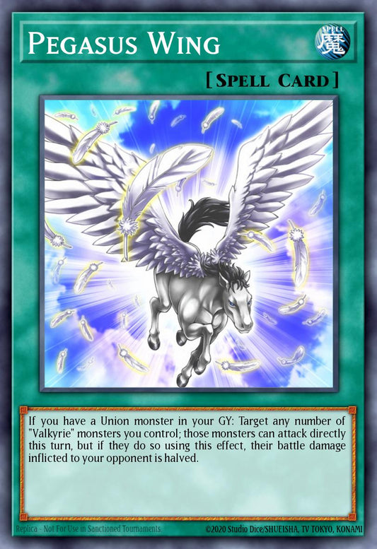 (092) YuGiOh TCG MP20: 2020 Tin of Lost Memories Mega Pack Single: Pegasus Wing  Common