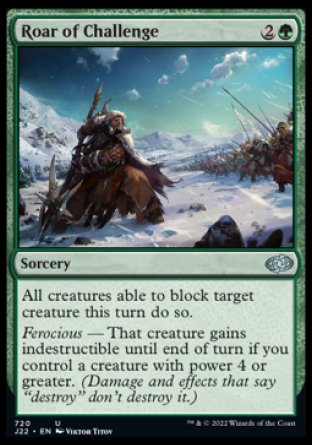 (720) Magic The Gathering Jumpstart 2022 Single: Roar of Challenge  Uncommon