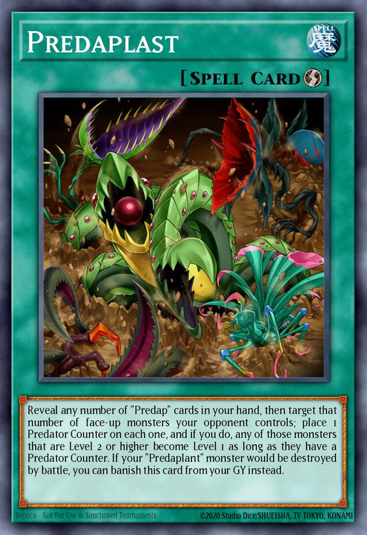 (231) YuGiOh TCG MP19: 2019 Gold Sarcophagus Tin Mega Pack Single: Predaplast  Common