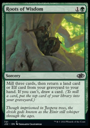 (721) Magic The Gathering Jumpstart 2022 Single: Roots of Wisdom  Common