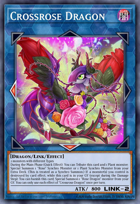 (015) YuGiOh TCG DUOV: Duel Overload Single: Crossrose Dragon  Ultra Rare