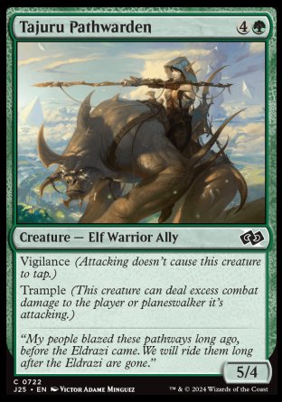 (722) Magic The Gathering Foundations Jumpstart Single: Tajuru Pathwarden  Common