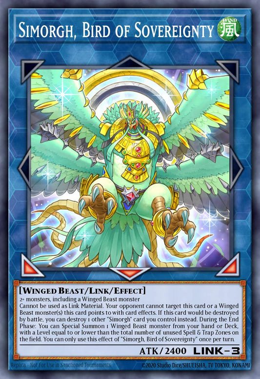 (012) YuGiOh TCG DUOV: Duel Overload Single: Simorgh, Bird of Sovereignty  Ultra Rare