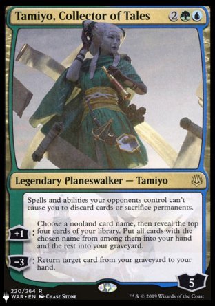 (220) Magic The Gathering The List Single: Tamiyo, Collector of Tales  Rare