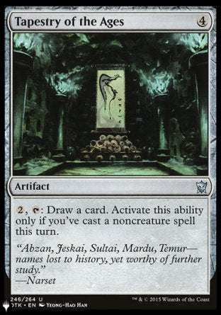 (246) Magic The Gathering The List Single: Tapestry of the Ages  Uncommon