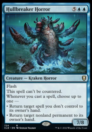 (724) Magic The Gathering Commander Legends: Battle for Baldur's Gate: Extras Single: Hullbreaker Horror  Rare