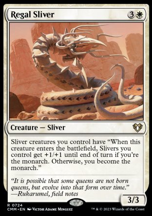(724) Magic The Gathering Commander Masters: Extras Single: Regal Sliver  Rare