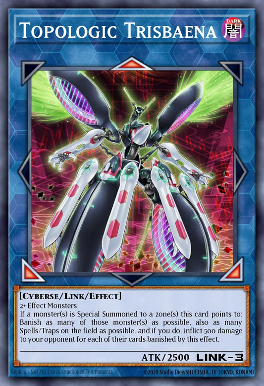 (019) YuGiOh TCG MP19: 2019 Gold Sarcophagus Tin Mega Pack Single: Topologic Trisbaena  Ultra Rare