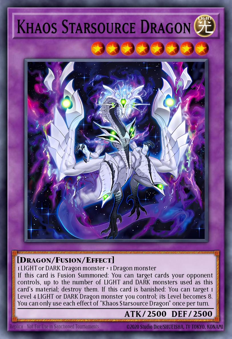 (413) YuGiOh TCG MP25: 2025 Mega-Pack Tin Single: Khaos Starsource Dragon  Common