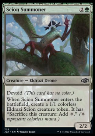 (725) Magic The Gathering Jumpstart 2022 Single: Scion Summoner  Common