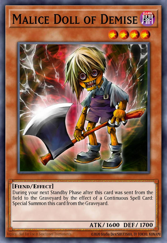 (163) YuGiOh TCG LCYW: Legendary Collection 3: Mega Pack Single: Malice Doll of Demise  Rare
