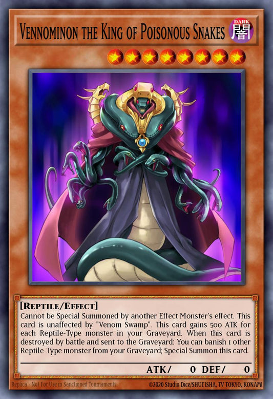 (040) YuGiOh TCG ANGU: Ancient Guardians Single: Vennominon the King of Poisonous Snakes  Rare